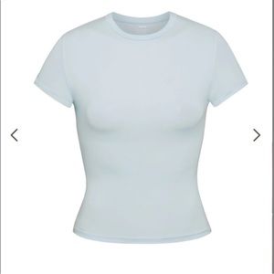 Skims Fits Everybody T Shirt in Sky Blue